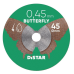 Dimanta disks graverim Butterfly Distar 45 mm, īpaši plāns 0,45 mm, flīžu griešanai