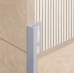 127 Arctic Grey, H=10 mm, 270 cm, Profilpas Mapei alumīnija flīžu profils, Color/88584