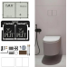 WC slēptās pogas komplekts no flīzēm Edplit M4